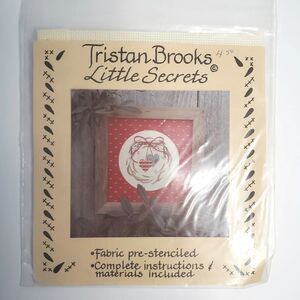 Tristan Brooks Designs Cross Stitch Kit Little Secrets Heart Wreath Aida Easy